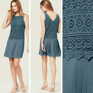 LOFT Drop Waist Crochet Dress